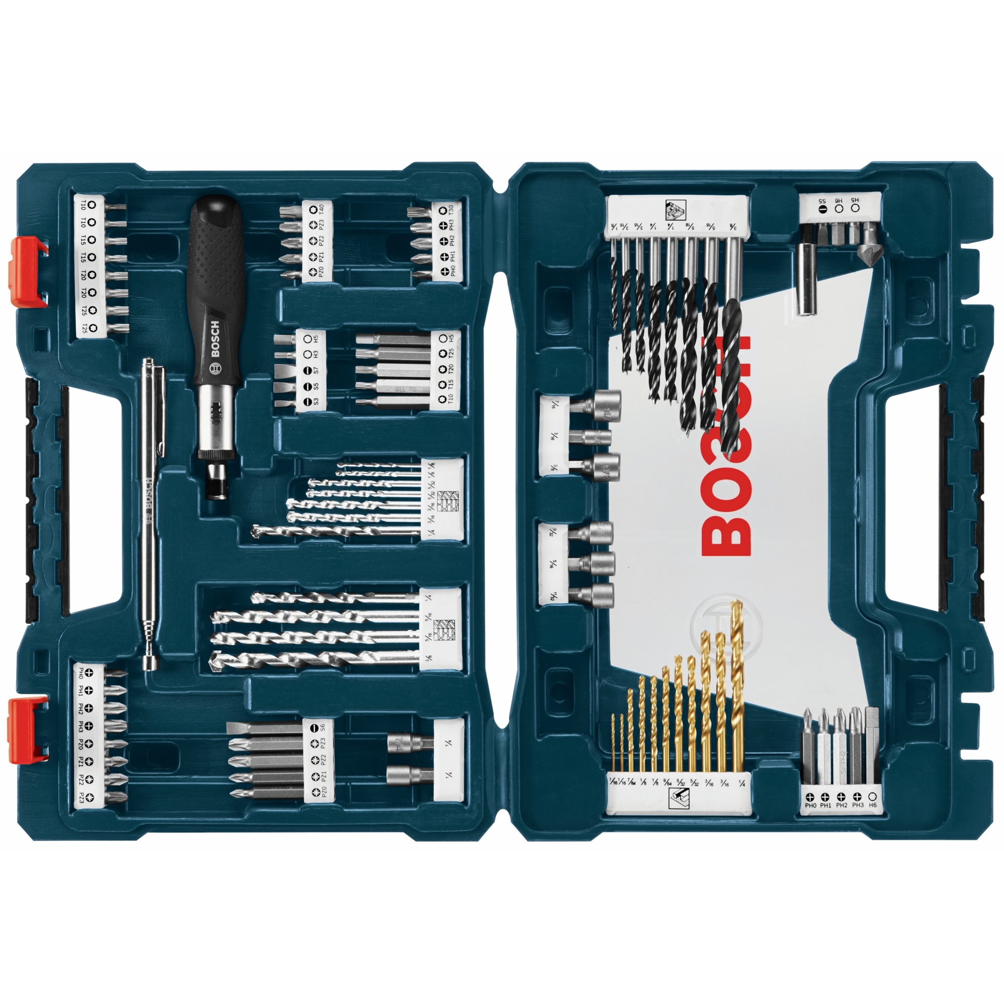 Bosch Drilling and Driving Mixed Bit Set — 91 Pcs, Model# MS4091